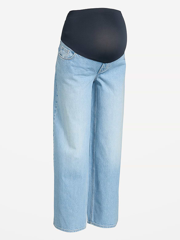 Maternity Full-Panel Wow Baggy Jeans