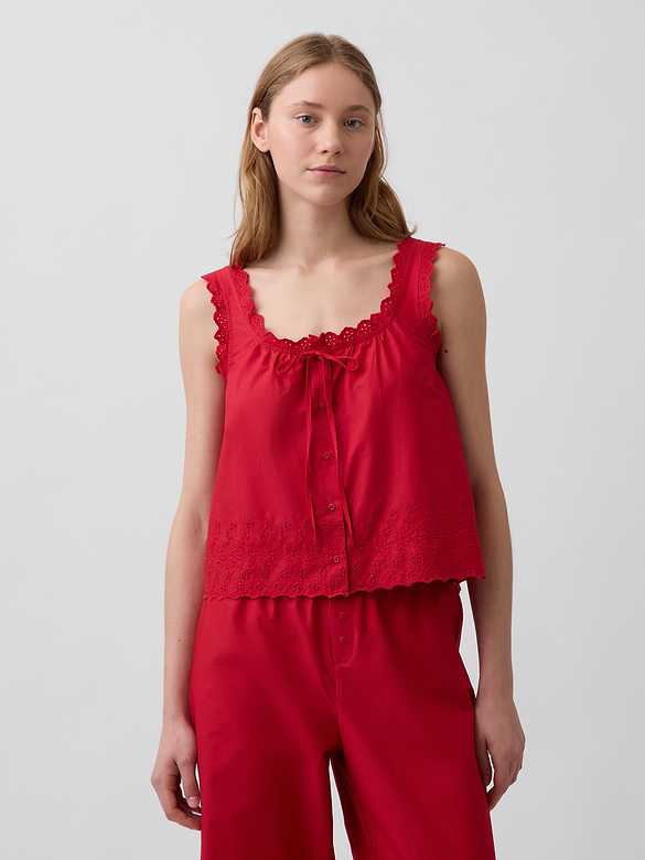 Embroidered PJ Tank