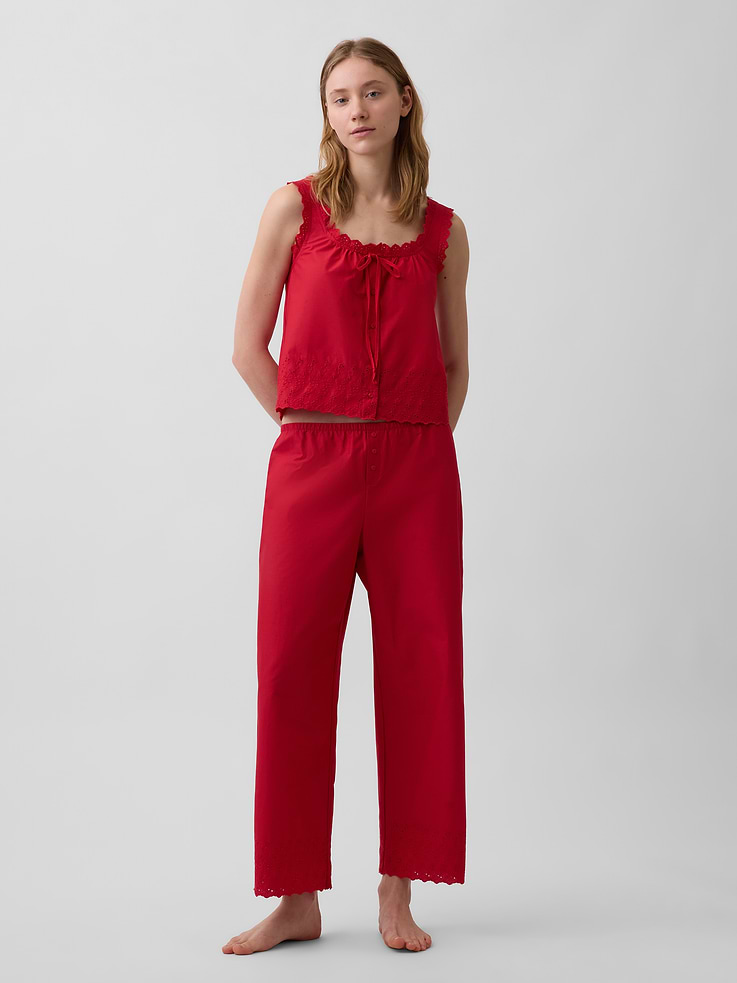 Image number 1 showing, Embroidered PJ Pants