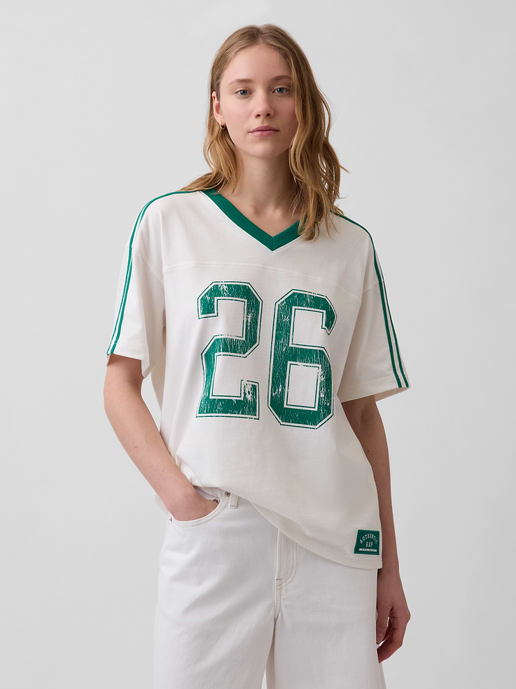 Image number 1 showing, Oversized Varsity Logo T-Shirt