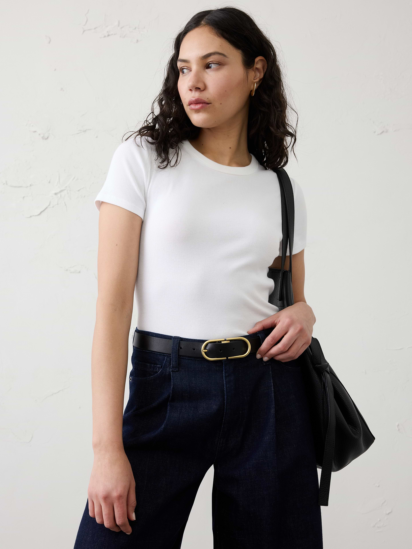 Image number 2 showing, Oval Buckle Leather Belt