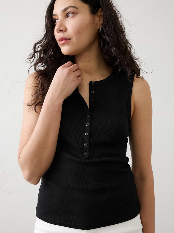 Ribbed Henley