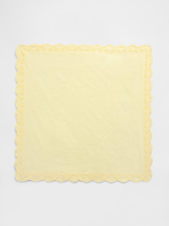 100% Cotton Eyelet Bandana Scarf
