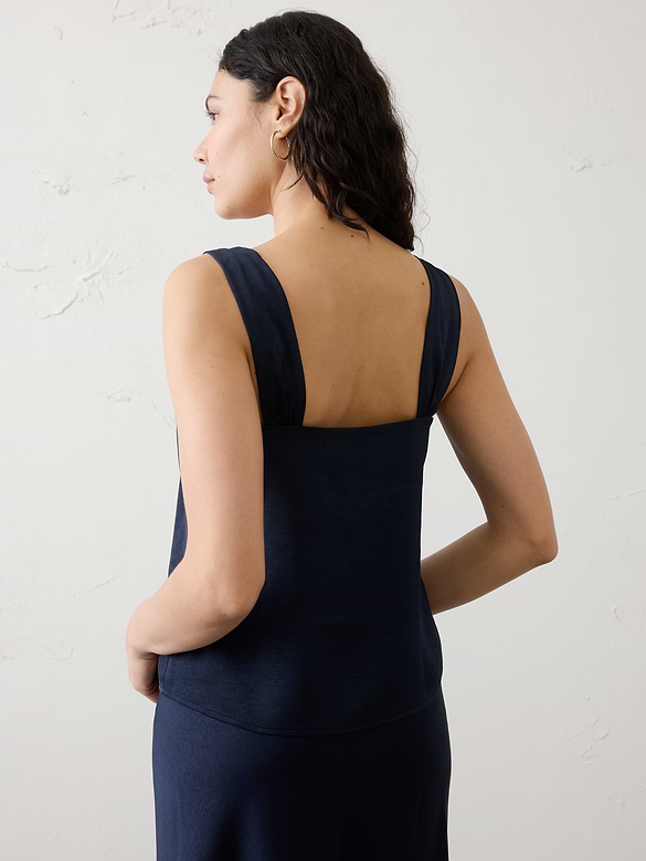 Knotted V-Neck Top