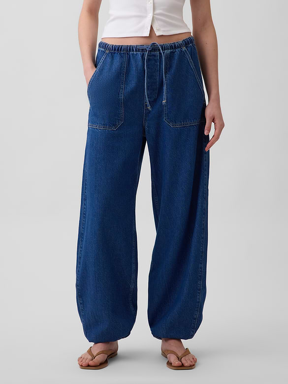 High Rise UltraSoft Easy Barrel Jeans