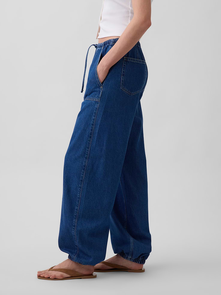 Image number 3 showing, High Rise UltraSoft Easy Barrel Jeans