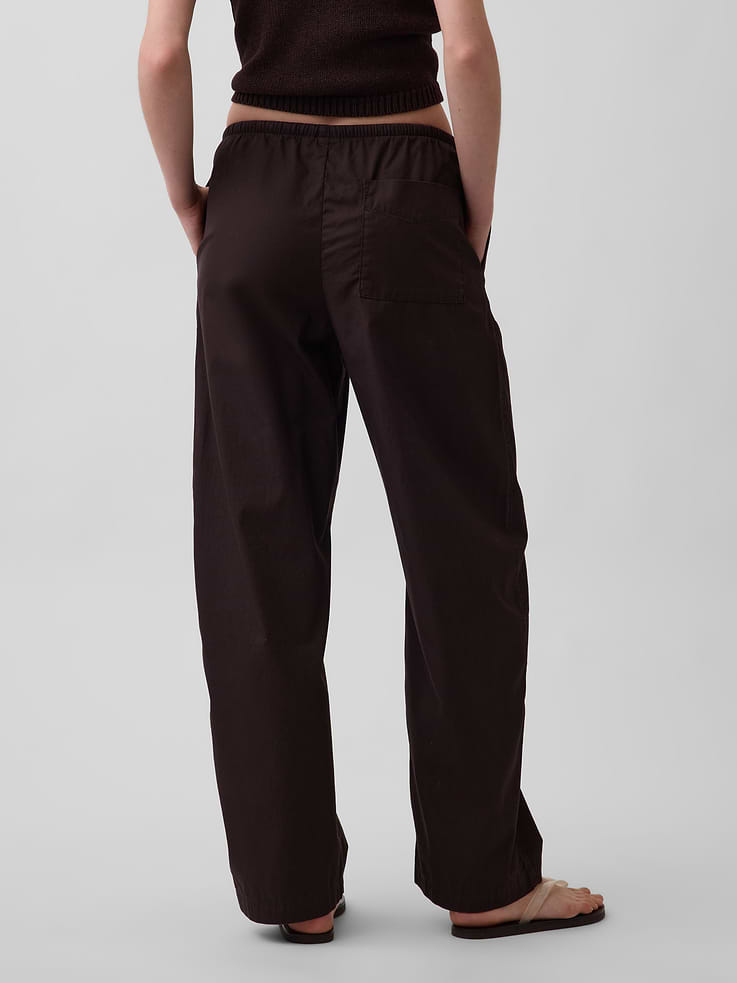 Image number 4 showing, Poplin Easy Barrel Pants