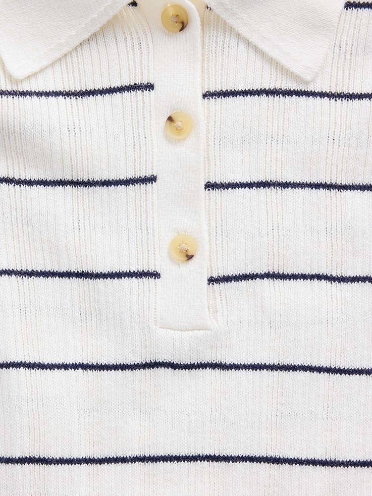 Image number 4 showing, Ribbed Sweater Polo Shirt