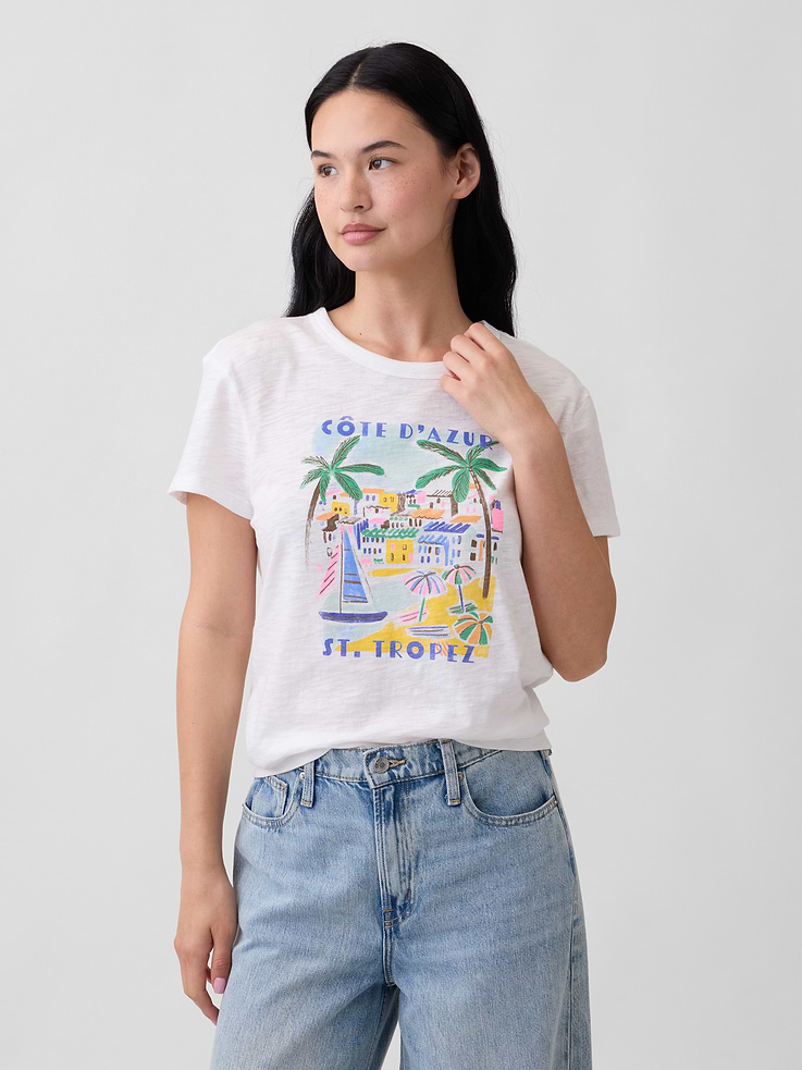 Image number 1 showing, ForeverSoft Relaxed Crewneck T-Shirt
