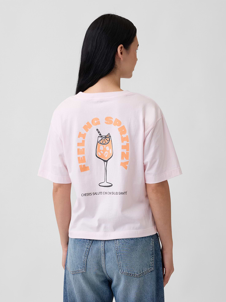 Image 2 of 5, Boxy Graphic T-Shirt
