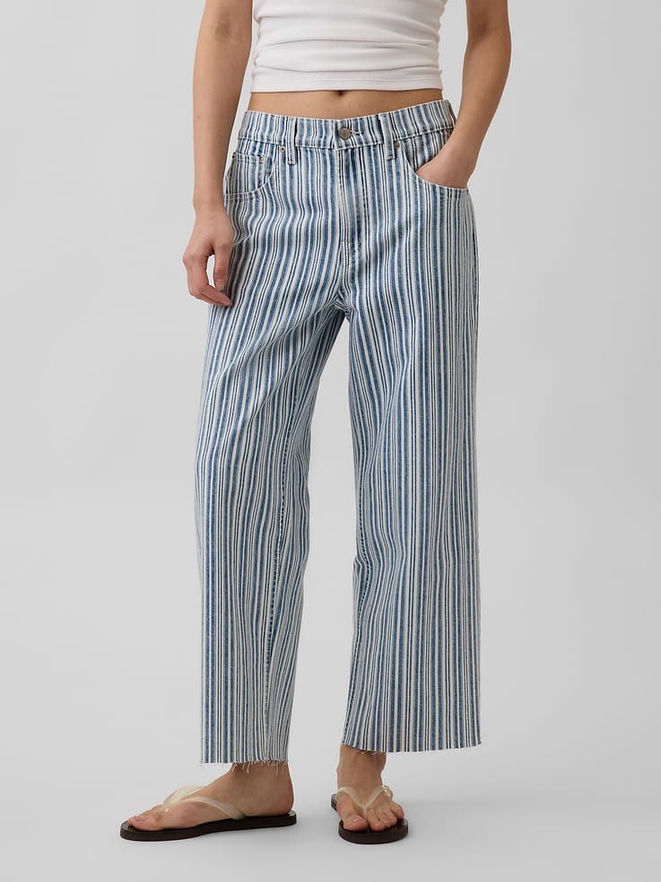 Image number 2 showing, Low Slung Relaxed Crop Jeans