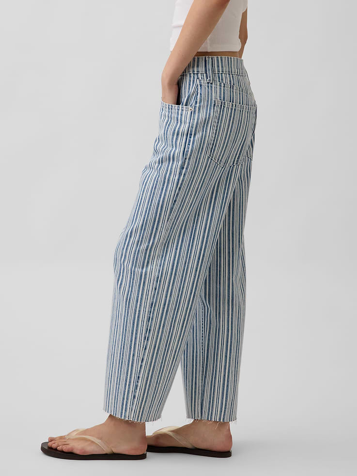 Image number 3 showing, Low Slung Relaxed Crop Jeans