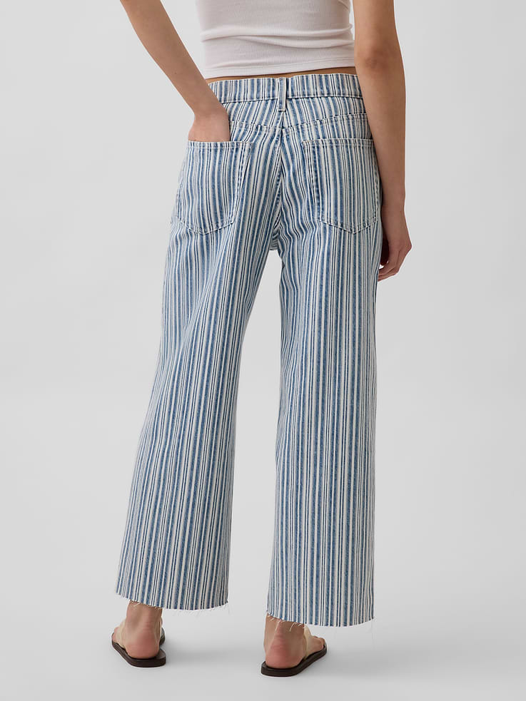 Image number 4 showing, Low Slung Relaxed Crop Jeans