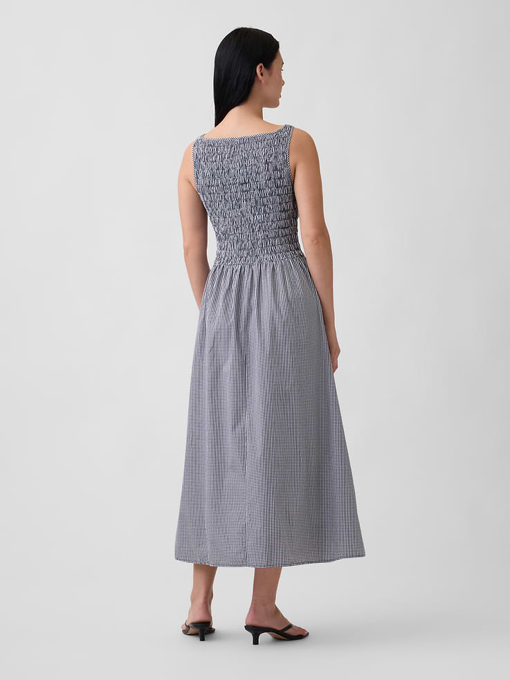 Image number 2 showing, Smocked Boatneck Maxi Dress