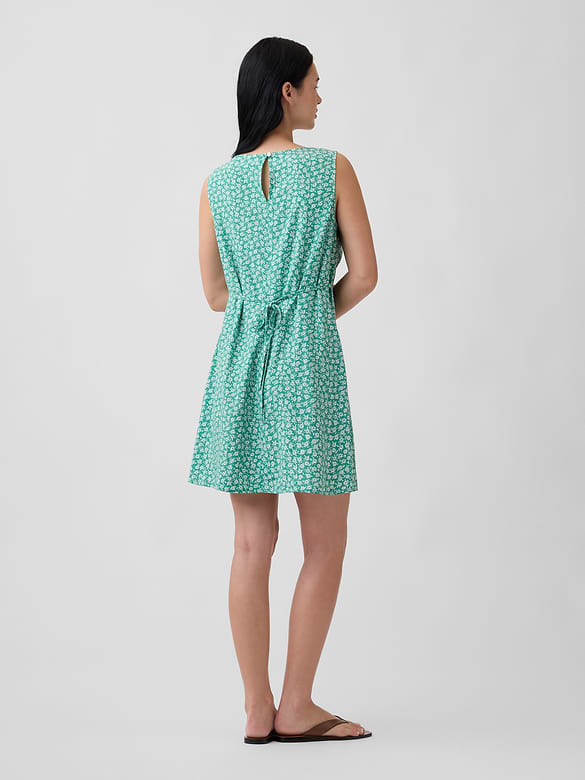 Print Sleeveless Mini Dress