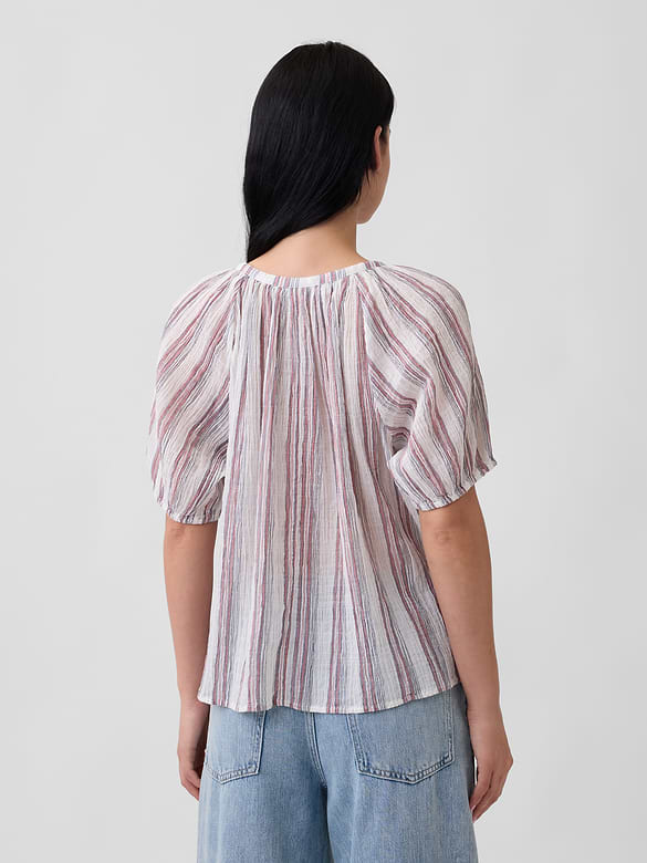 Oversized Puff Sleeve Top