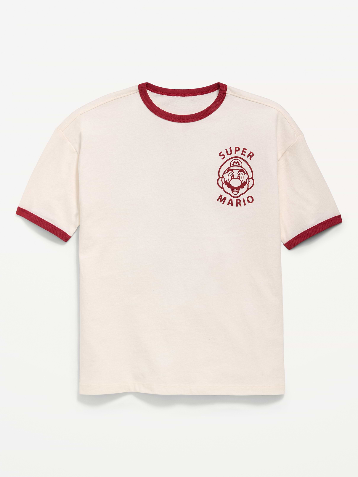 Image 2 de 2, T-shirt surdimensionné à imprimé Super Mario™ unisexe pour enfant