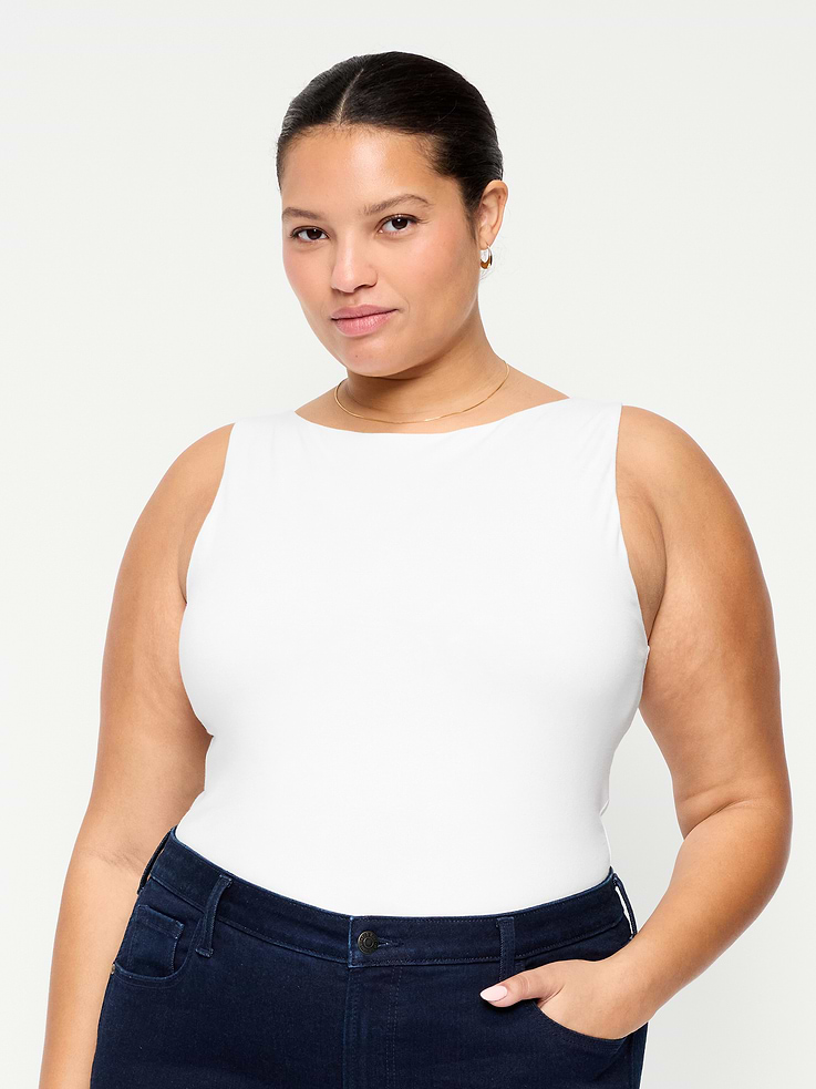 Image number 7 showing, Hug Double-Layer Boat-Neck Top