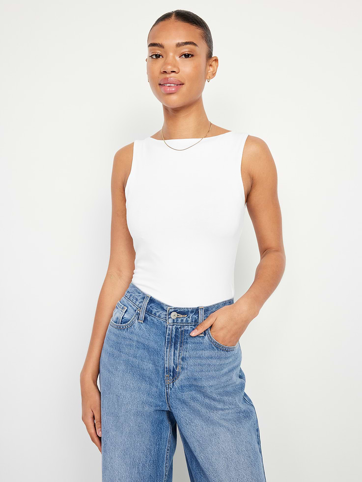 Image number 3 showing, Hug Double-Layer Boat-Neck Top