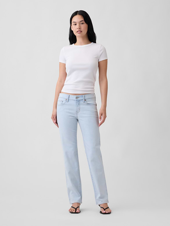 Low Rise '90s Slim Straight Jeans