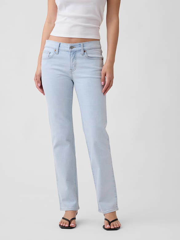 Low Rise '90s Slim Straight Jeans
