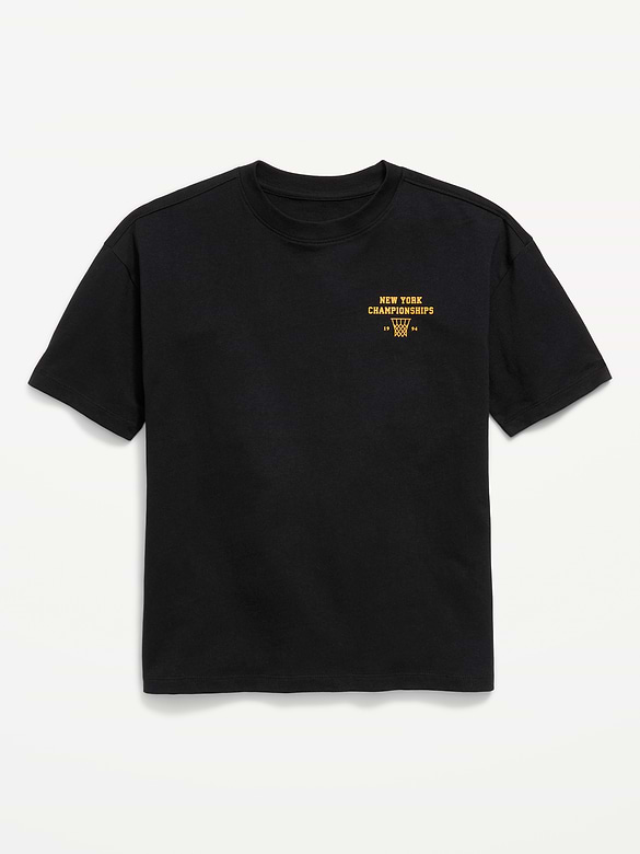 Oversized Short-Sleeve Graphic T-Shirt for Boys
