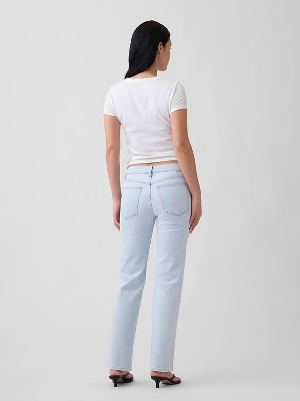 Low Rise '90s Slim Straight Jeans