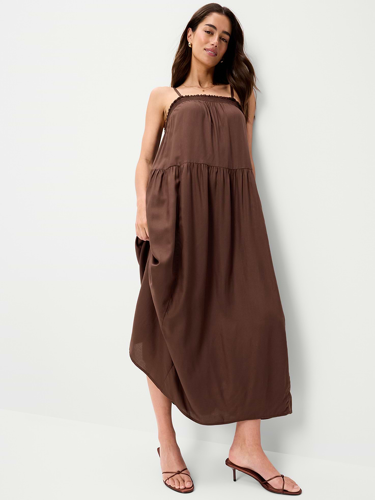 Image 3 of 10, Airy Smocked Maxi Dress