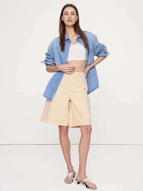 11" Denim Bermuda Short