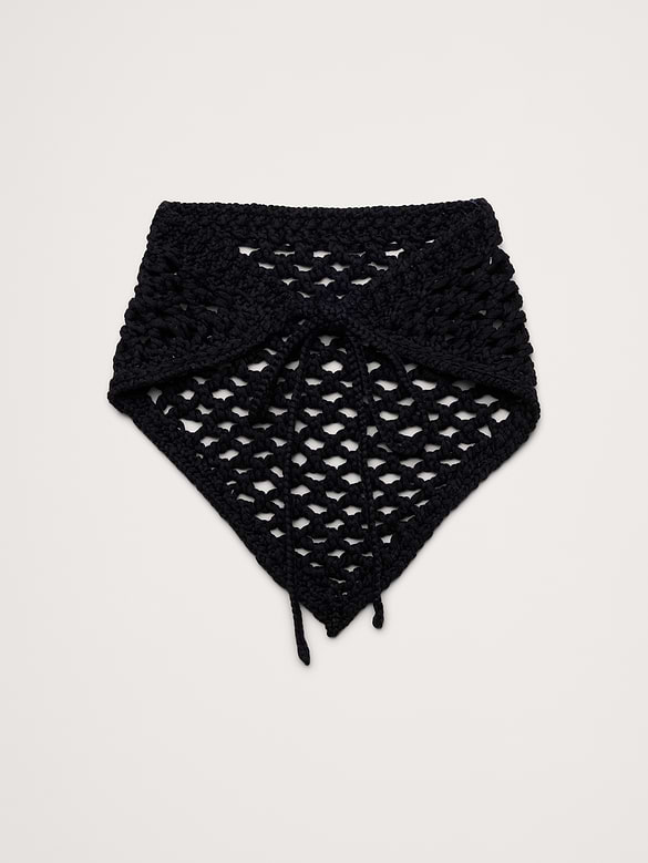 Bandana noué en crochet
