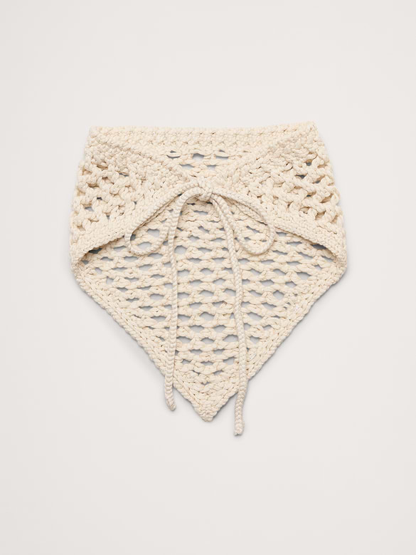 Bandana noué en crochet