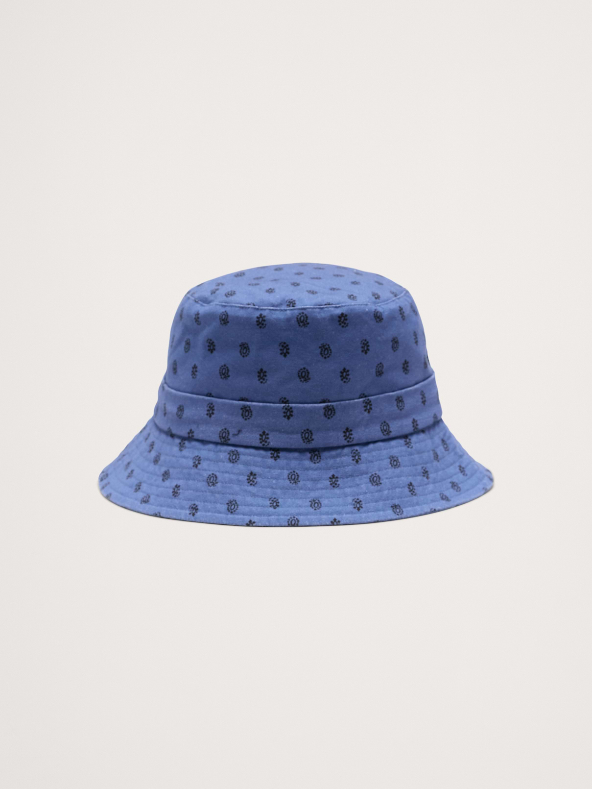 Cotton Bucket Hat With Tie