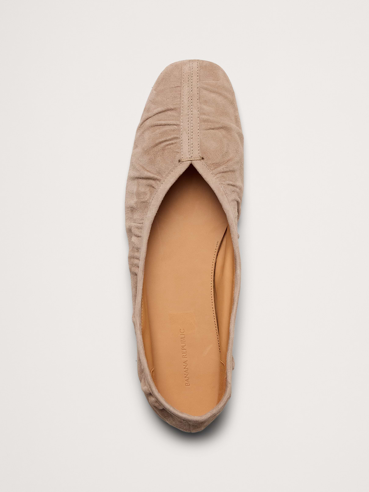 L'image numéro 4 présente Ballerines en suède froncé