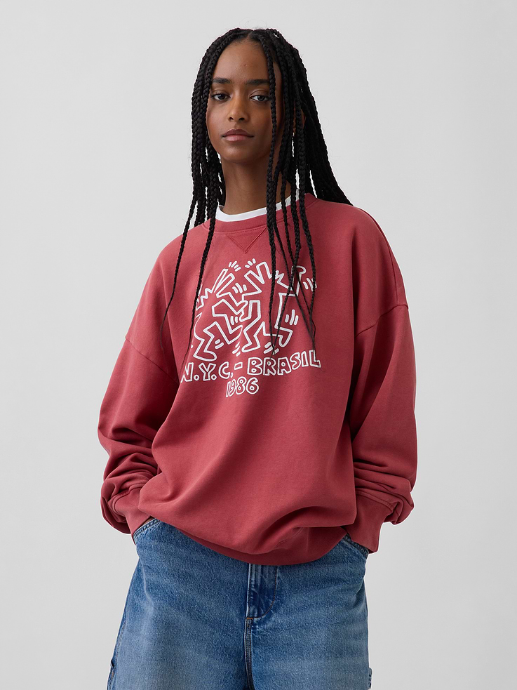 Image number 5 showing, Keith Haring Heavyweight Logo Sweatshirt