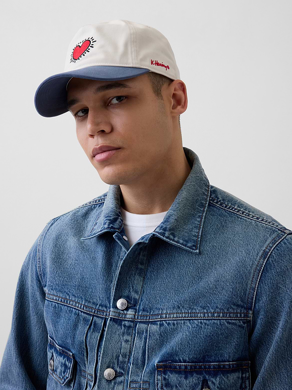 Keith Haring Heart Baseball Hat