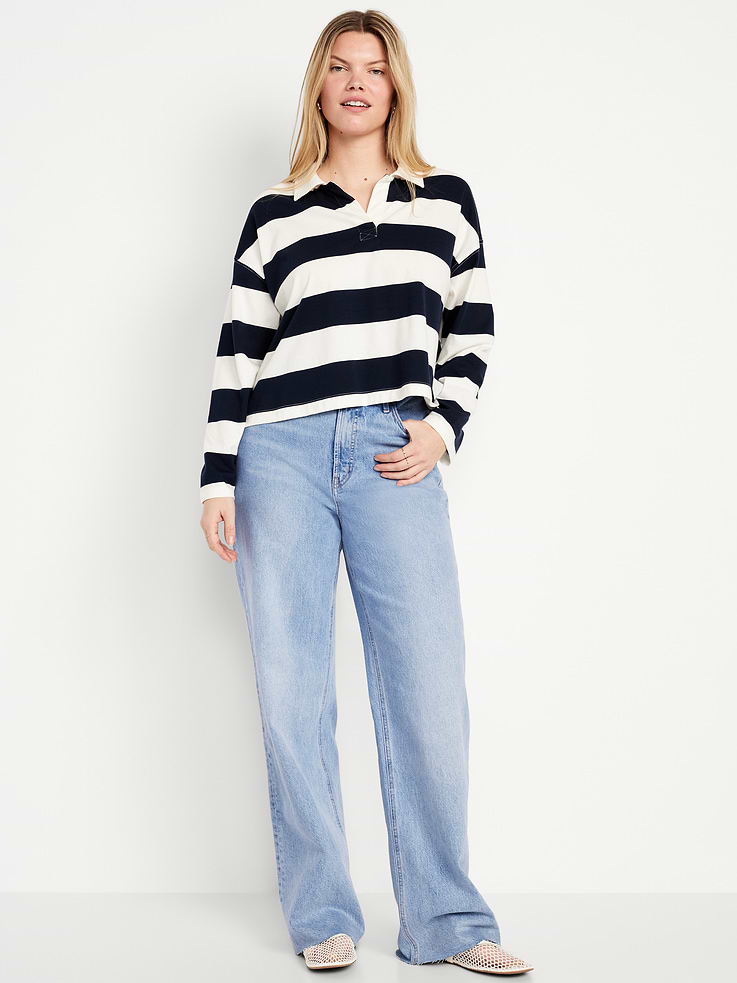 Image number 7 showing, Extra High-Waisted Wide-Leg Jeans