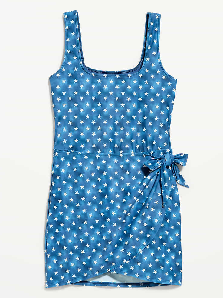 Image number 4 showing, Matte Side-Tie Swim Dress