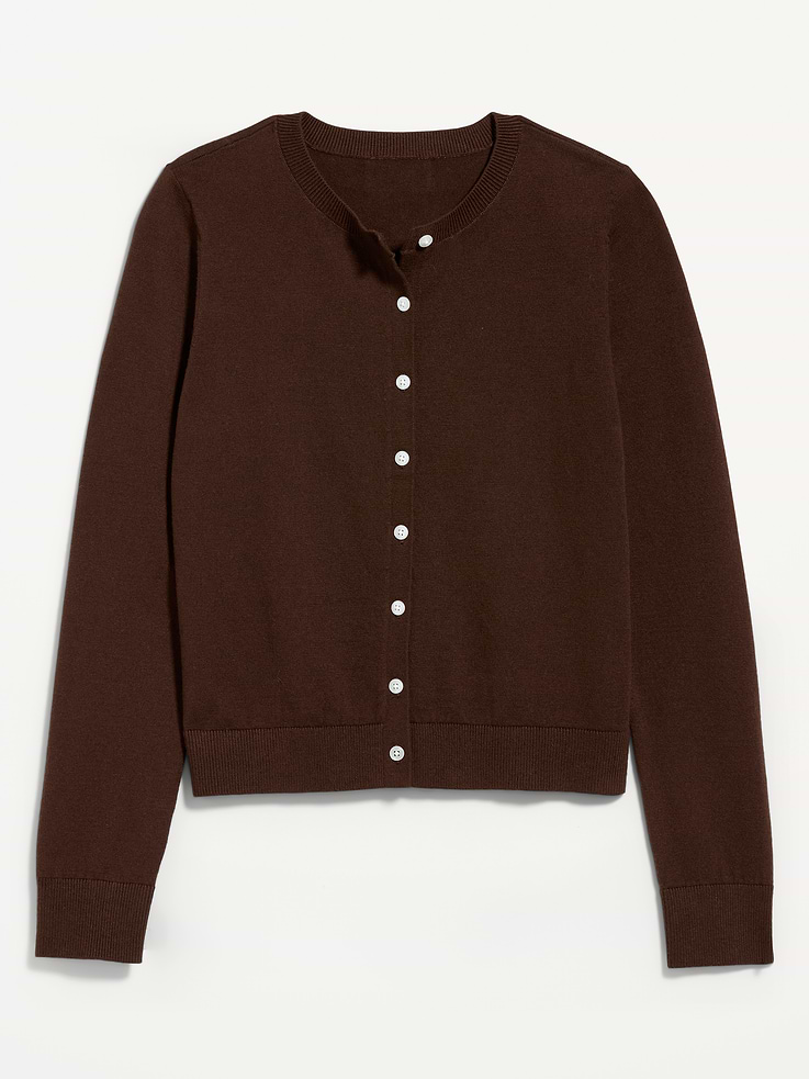 Image number 4 showing, SoSoft Lite Cropped Crew-Neck Cardigan