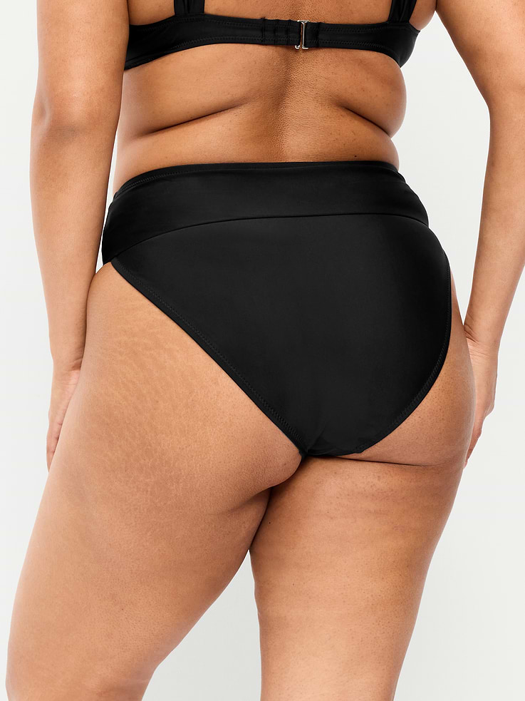 Image number 5 showing, High-Waisted Cinched Bikini Swim Bottoms