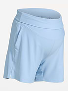 L'image numéro 2 présente Short de maternité PowerSoft à taille rabattable, entrejambe de 12,5 cm