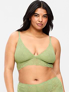 Image 5 of 8, Lace Longline Bralette