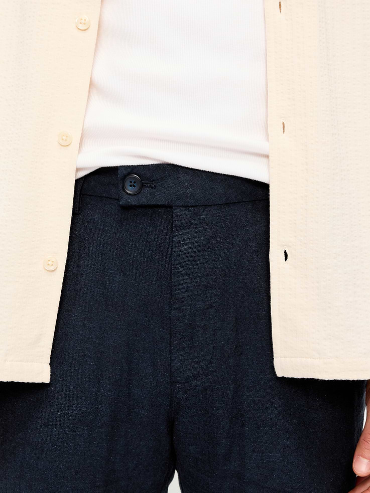 Image number 4 showing, 90's Straight-Fit Linen-Blend Dress Pants