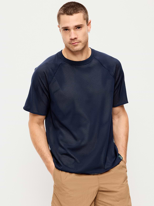 Loose Mesh Reversible T-Shirt
