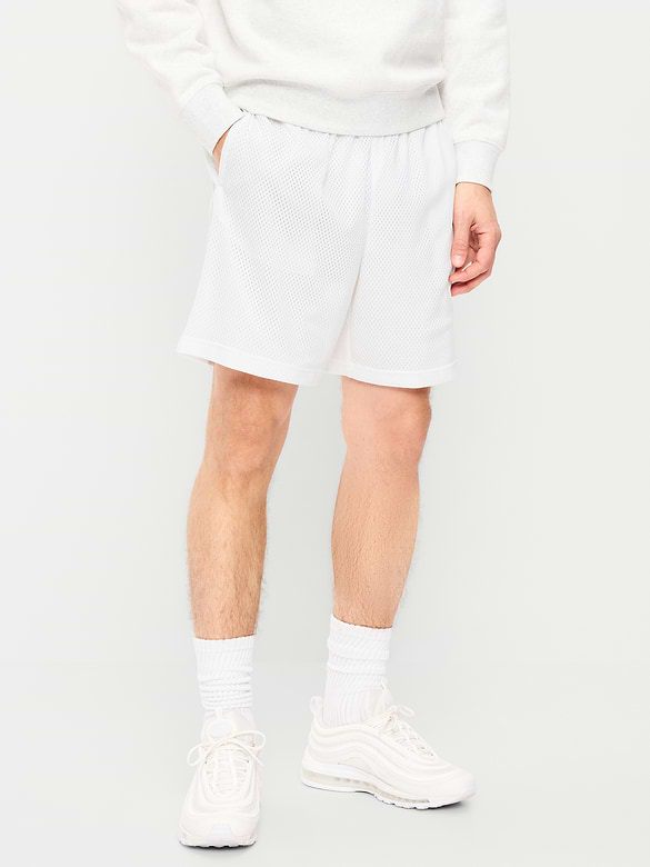 Baggy Mesh Shorts -- 6-inch inseam