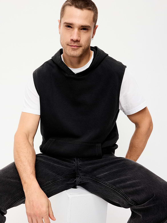 Lived-In Pro Sleeveless Muscle Hoodie