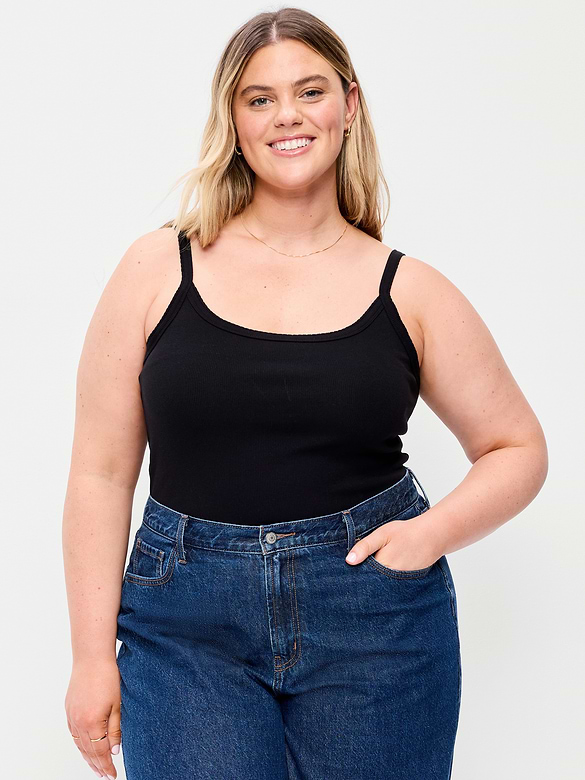 Rib-Knit Cami Tank Top