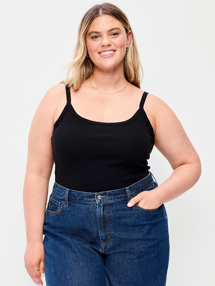 L'image numéro 7 présente Camisole en tricot côtelé