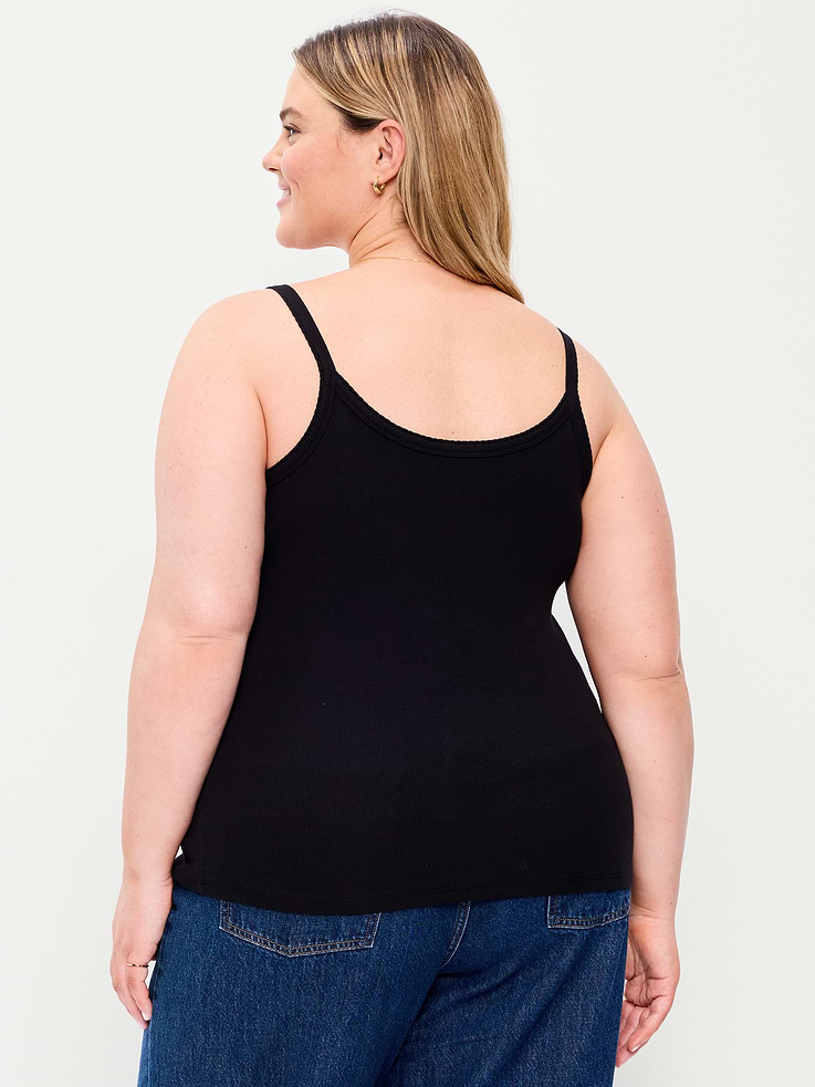 L'image numéro 8 présente Camisole en tricot côtelé