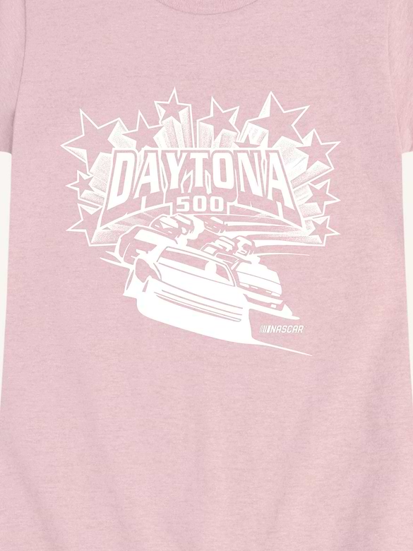 NASCAR Daytona 500 Stars And Stripes Short Sleeve Graphic T-Shirt For Girls