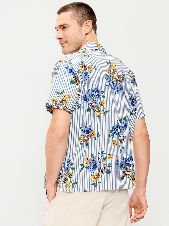 Chemise de vacances à manches courtes
